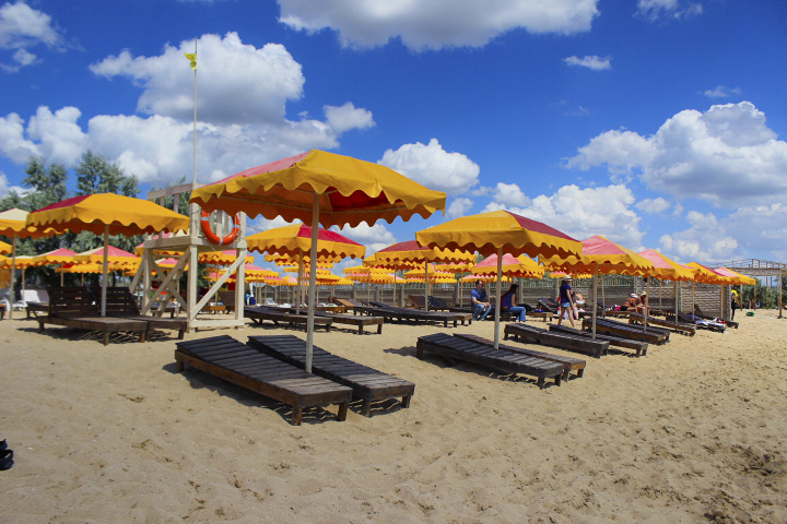 Пляжи для отдыха в Евпатории летом фото